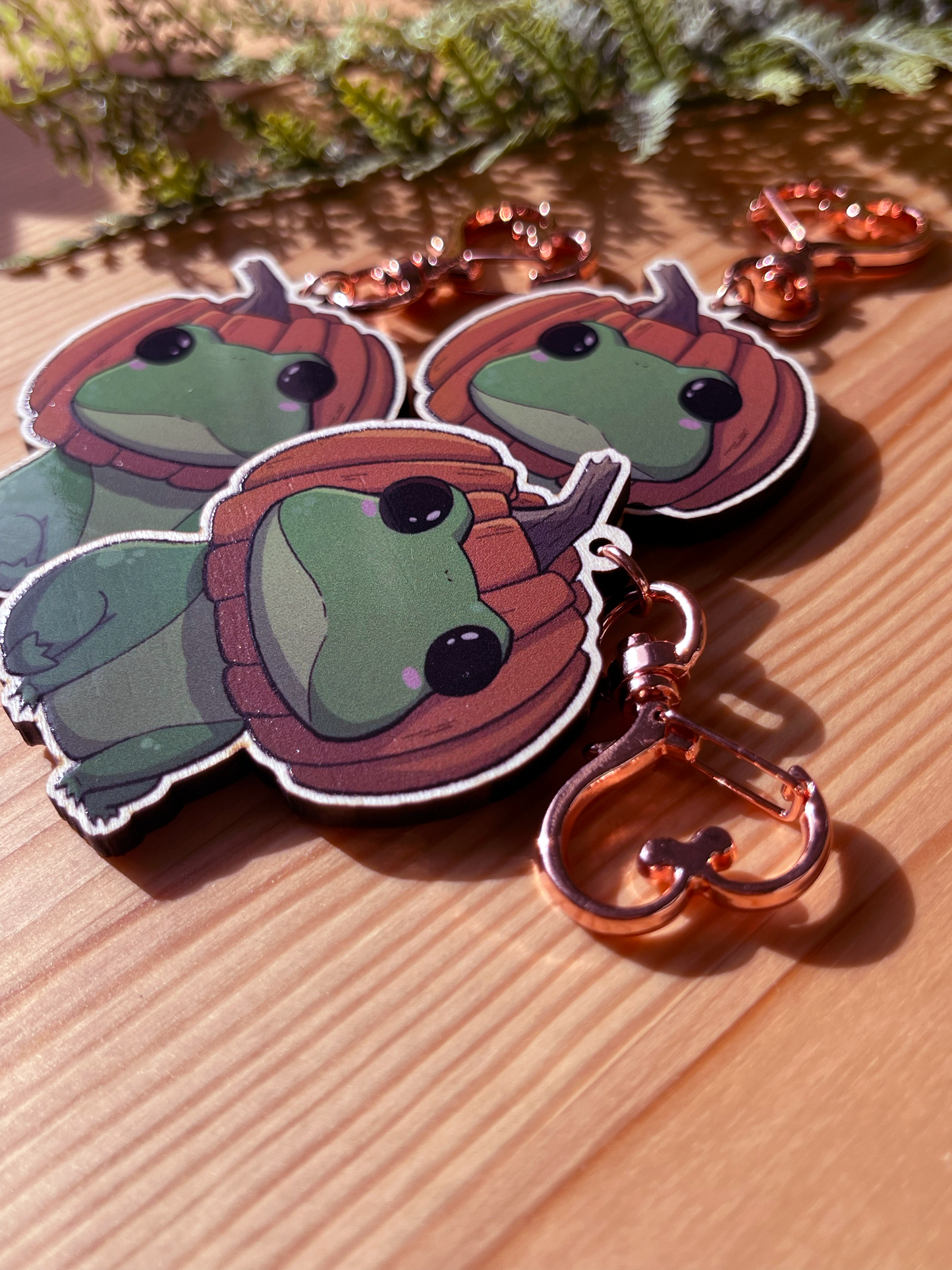 Pumpkin Froggy Keyring