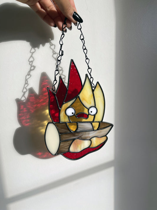 Falling Calcifer Suncatcher
