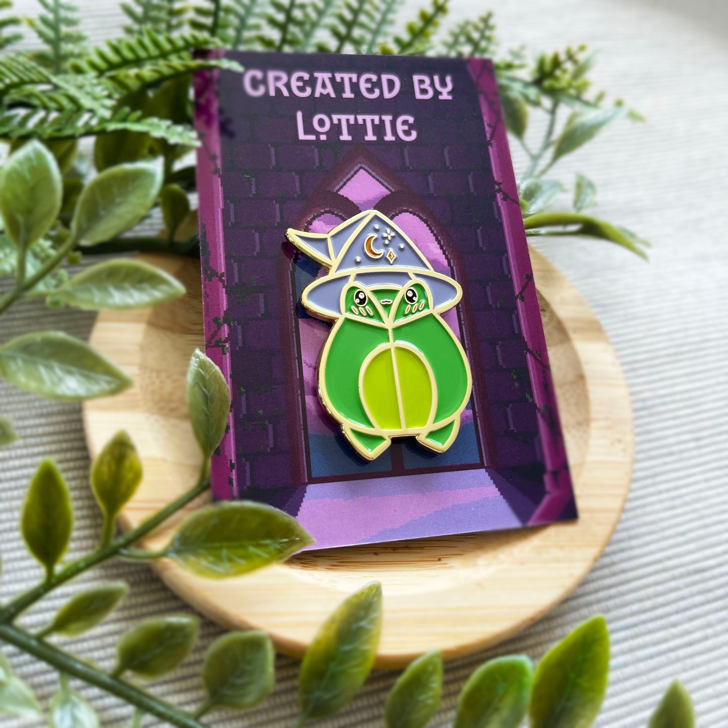 Witch Frog Enamel Pin Badge