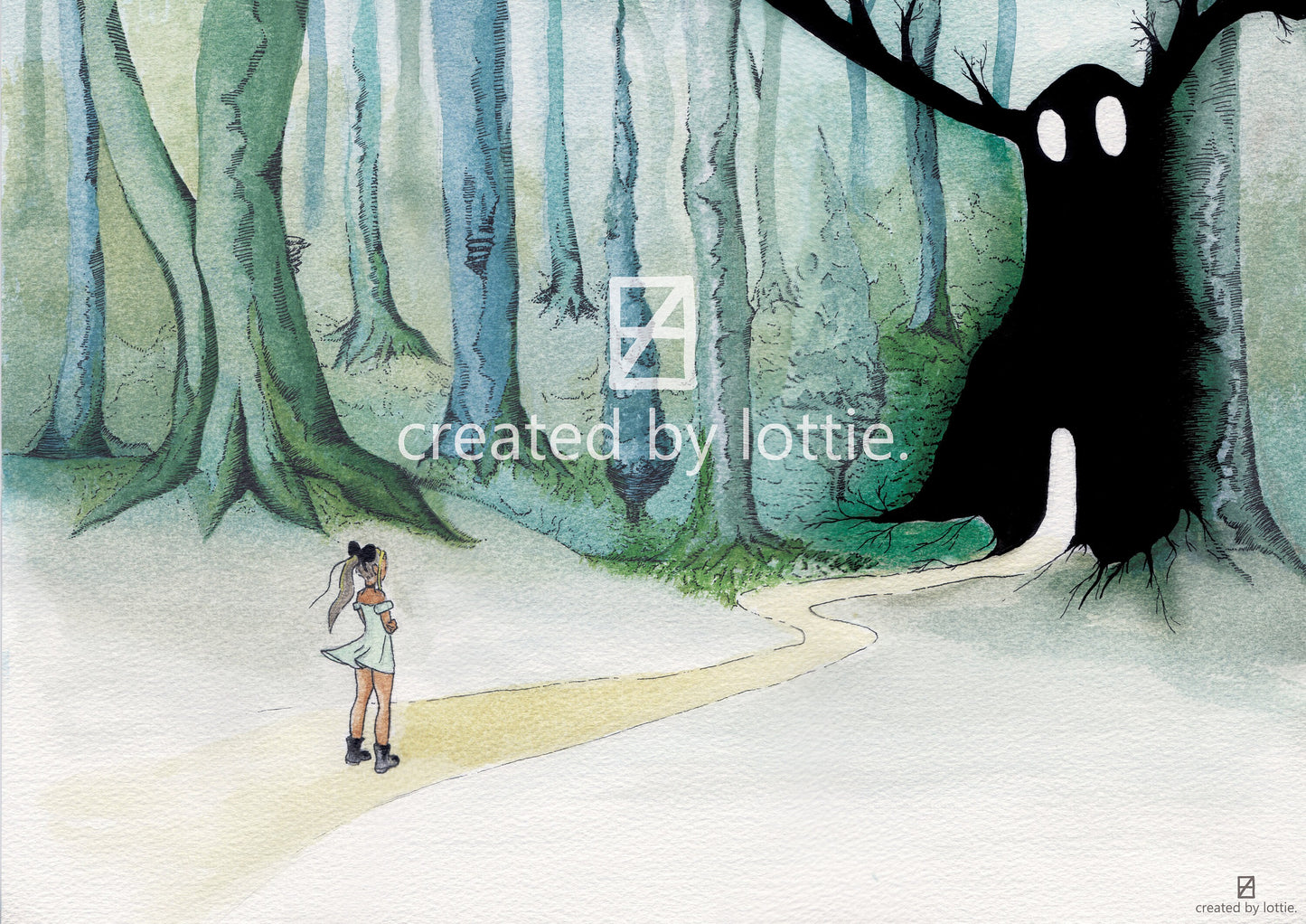 The Forest Watercolour Print