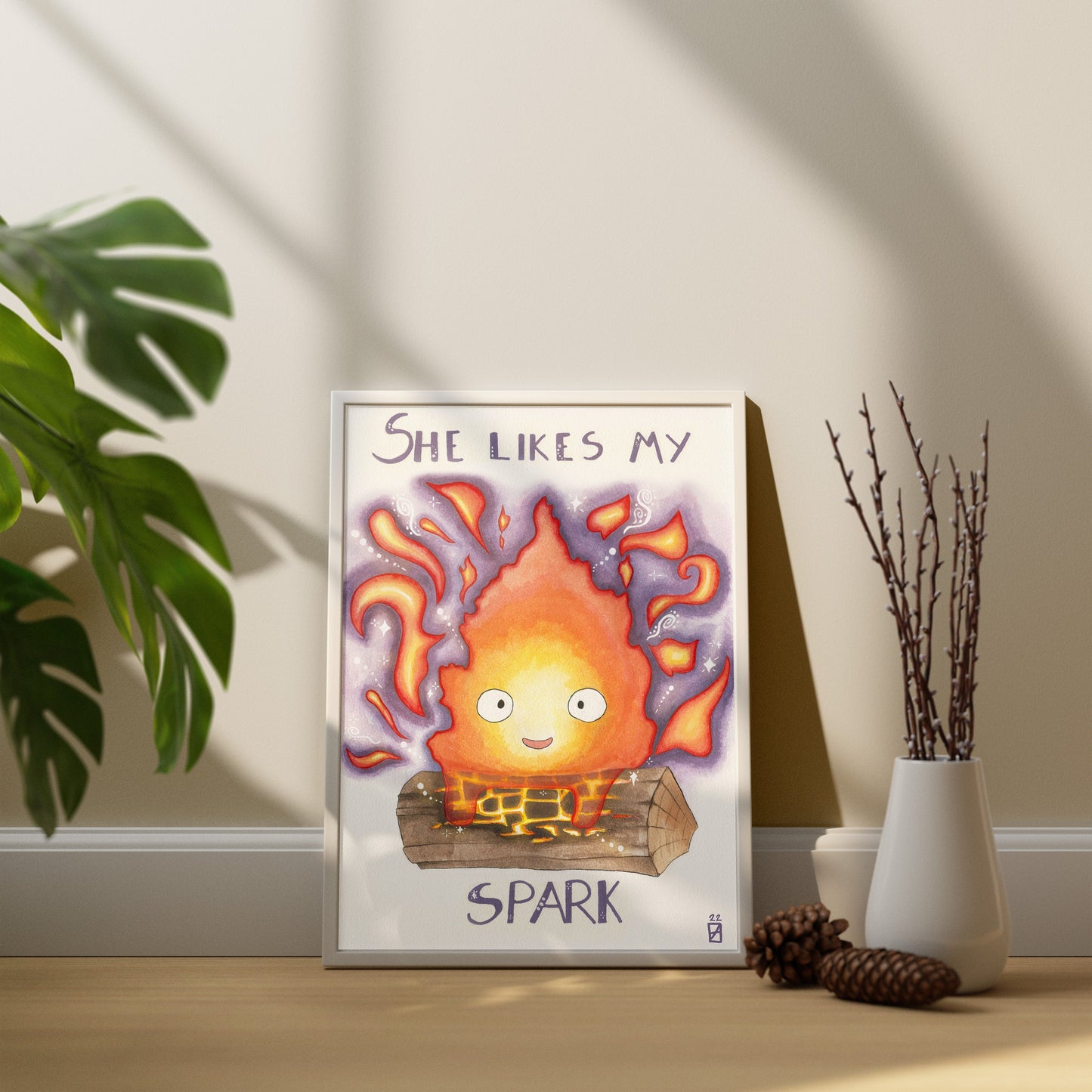 She Likes My SPARK! Watercolour Print