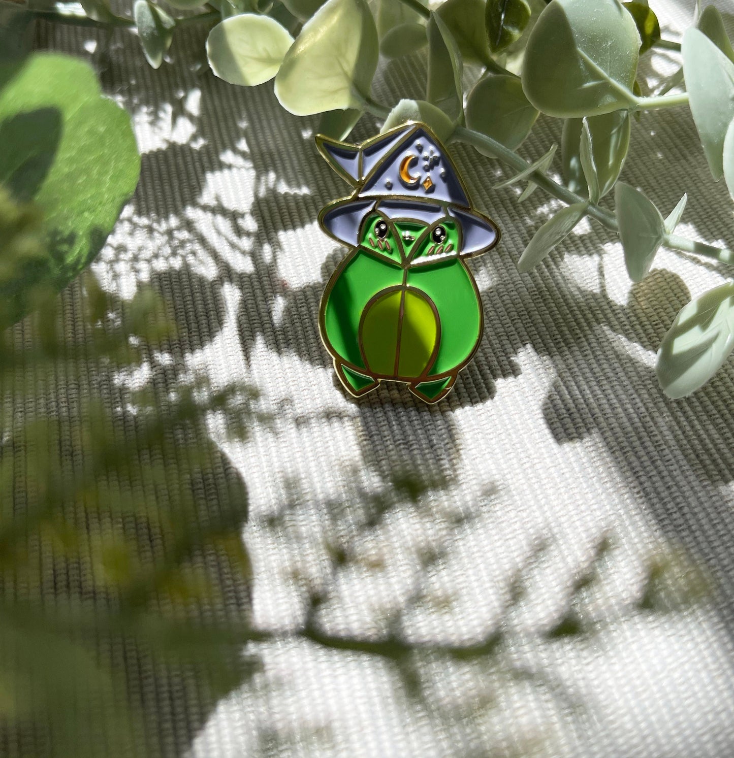 Witch Frog Enamel Pin Badge